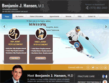 Tablet Screenshot of benhansenmd.com